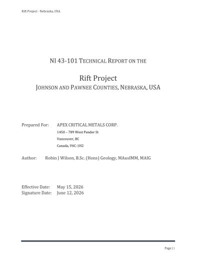 Apex_-_2026-06-12_Rift_NI_43-101_Final_-_Conformed